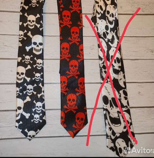 Галстук скелет