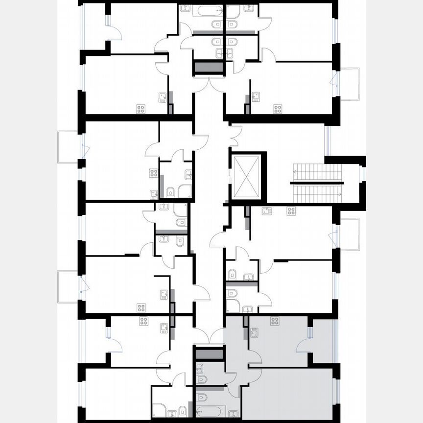 1-к. квартира, 40,3 м², 3/3 эт.