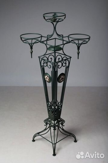 Подставка для цветов напольная кованая