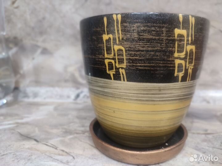 Керамические горшки для цветов бу