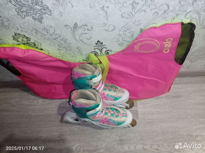 Роликовые коньки детские раздвижные