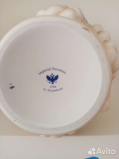 Графин фарфоровый, ифз, новый, белочки лфз