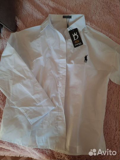 Рубашка белая новая 48р