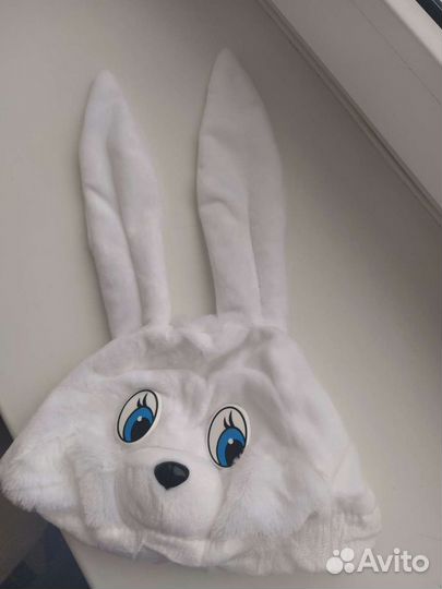 Шапочка зайца детская