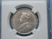 Канада 50 центов 1919 г. Георг V серебро слаб NGK