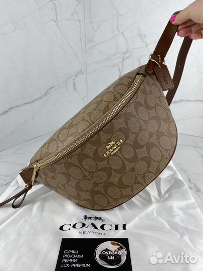 Сумка бананка Coach Коуч