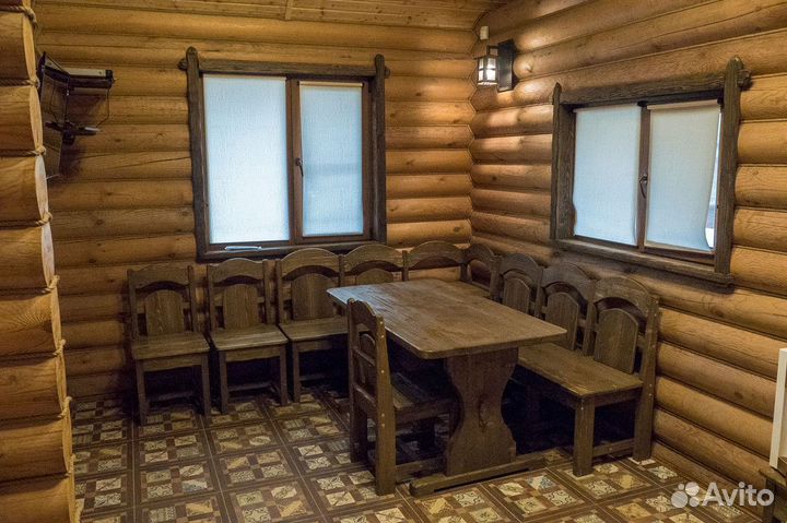 Баня на дровах с бассейном