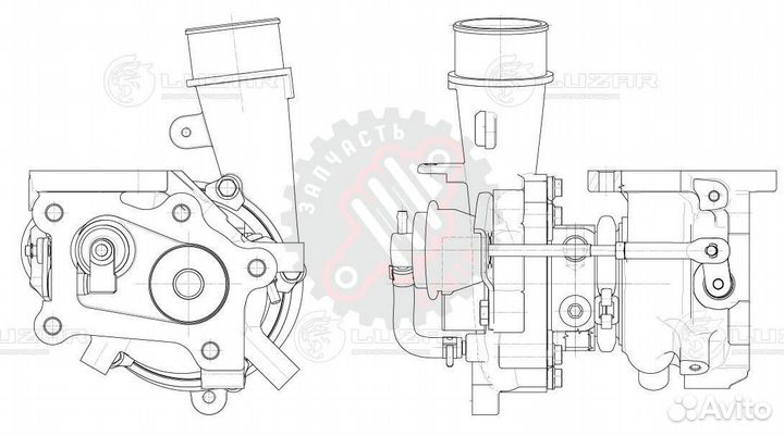 Турбокомпрессор для а/м Mazda CX-7 (07) 2.3T