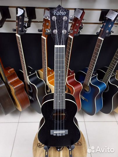 Укулеле Черный Махагон Концерт Новое