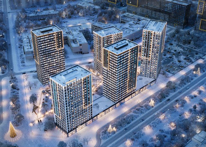 2-к. квартира, 54,4 м², 15/18 эт.