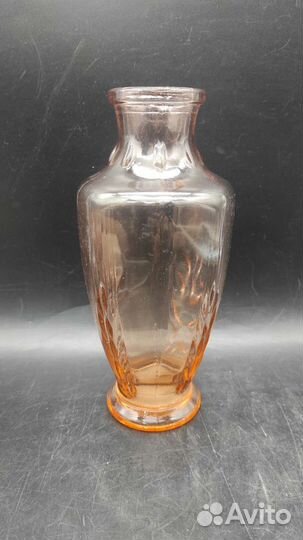 Ваза СССР Колосья. Цветное стекло