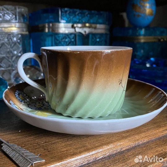 Чайная пара Кузнецов Царская Россия