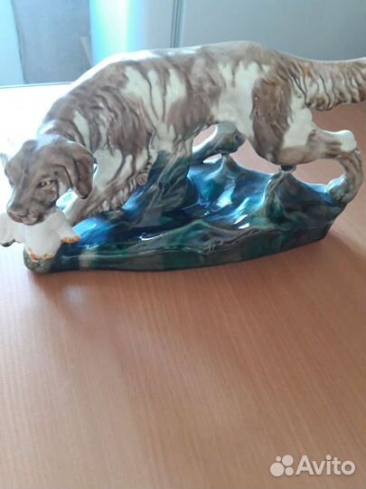 Собака сеттер с дичью СССР