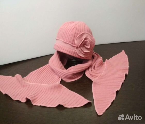 Шапка и шарф женские