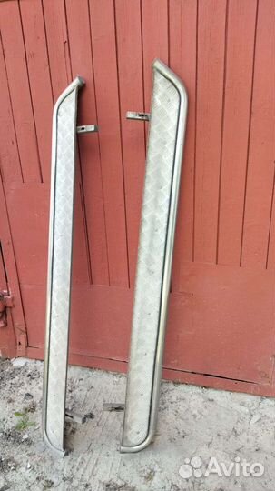 Подножки пороги на Hyundai ix35 из нерж. стали