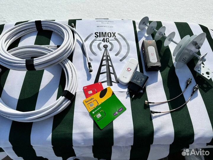 Компактный комплект усиления интернета с Wi-Fi для дачи и дома