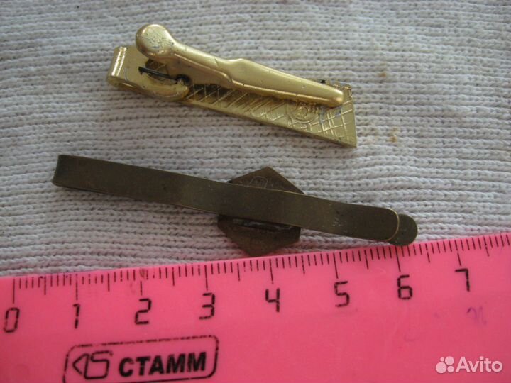 2 зажима для галстука времён СССР