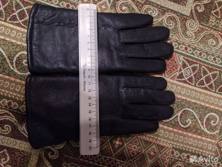 Перчатки женские кожаные