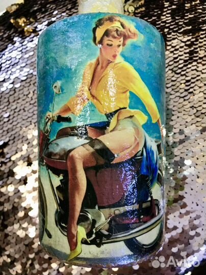 Бутылки в стиле ретро