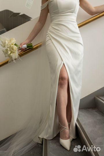 Свадебное платье силуэтное