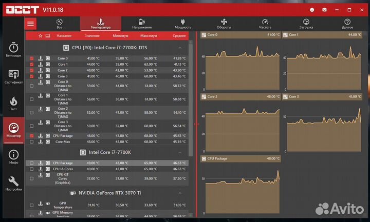 Процессор Intel I7 7700K Thermal Grizzly 5Ghz