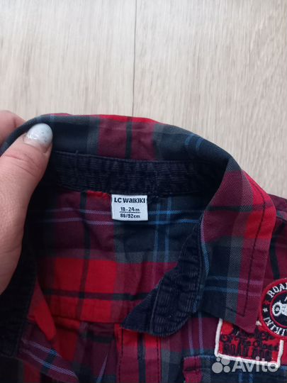 Рубашка для мальчика 86 92