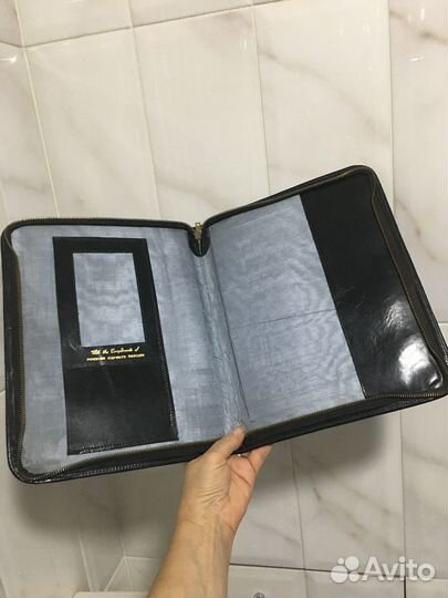 Кожаная папка для документов Ф-А4 винтаж