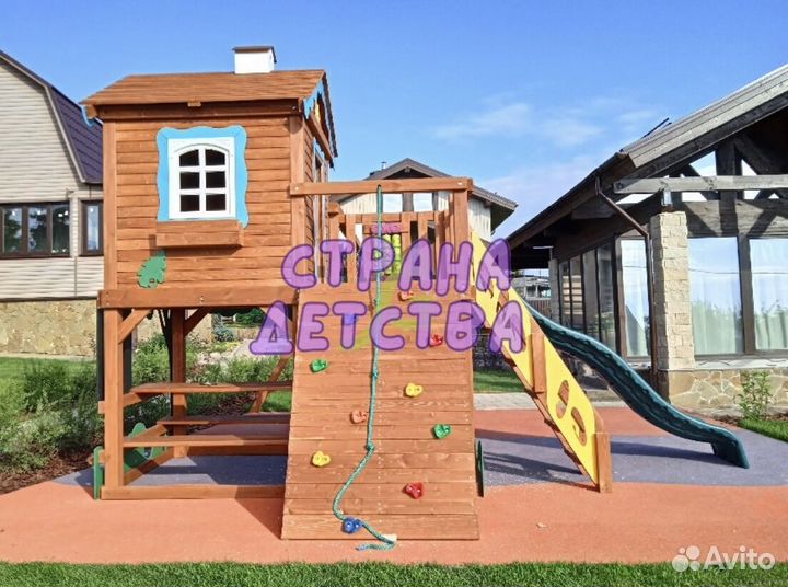 Деревянный домик/ Детская площадка