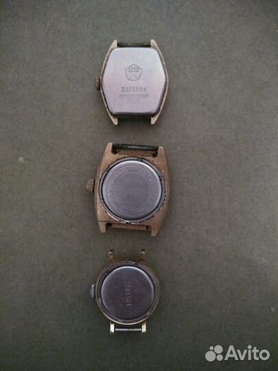 Часы СССР заря три вида