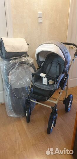 Детская коляска 2 в 1 индиго