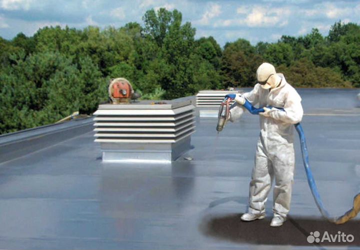 Гидроизоляция крыши жидкой резиной