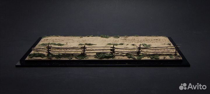 1:43 диорама «грунтовая дорога и забор» Моделстрой