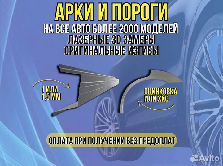 Арки Hyundai Porter ремонтные кузовные