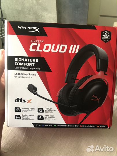 Наушники hyperx cloud 3