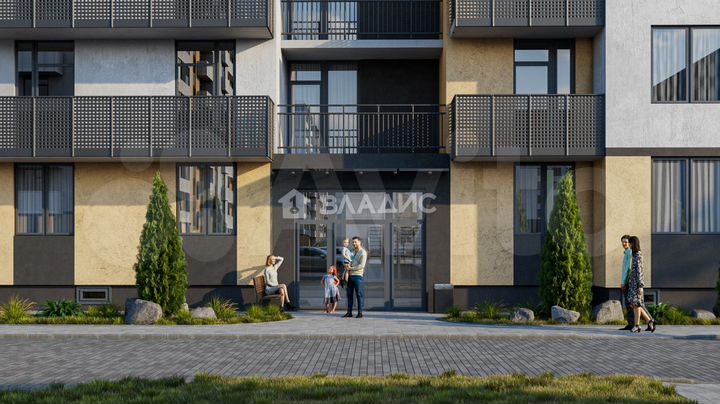 2-к. квартира, 53,6 м², 5/9 эт.