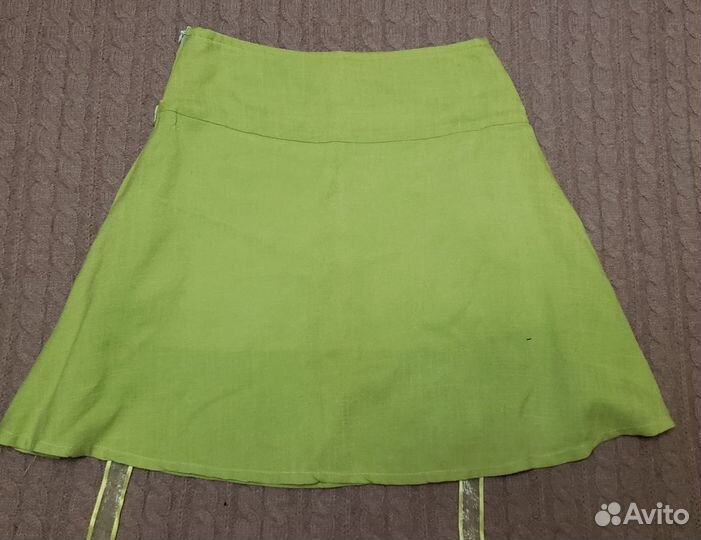 Льняная юбка 44