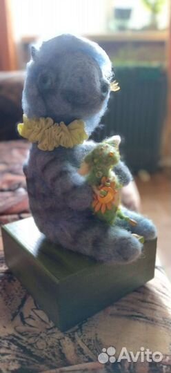 Валяная игрушка. Кот из валяной шерсти