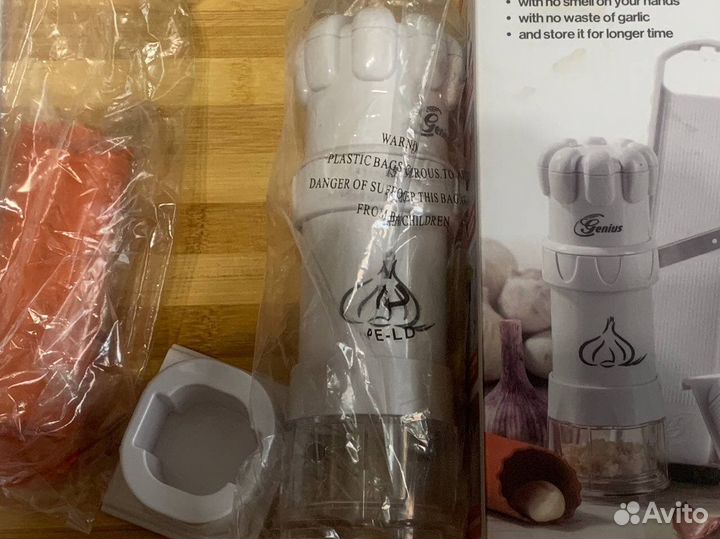Измельчитель + слайсер для чеснока 4 в 1