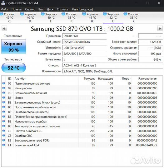 SSD samsung 870 QVO 1TB