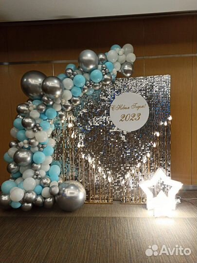 Фотозона из пайеток в аренду