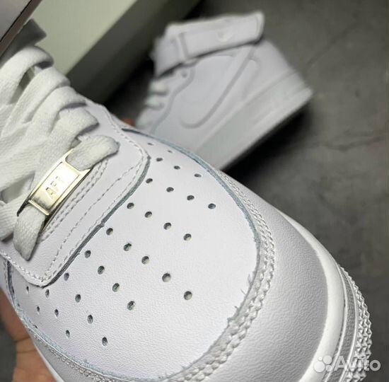 Кроссовки Nike Air Force 1 Mid White (36-45)