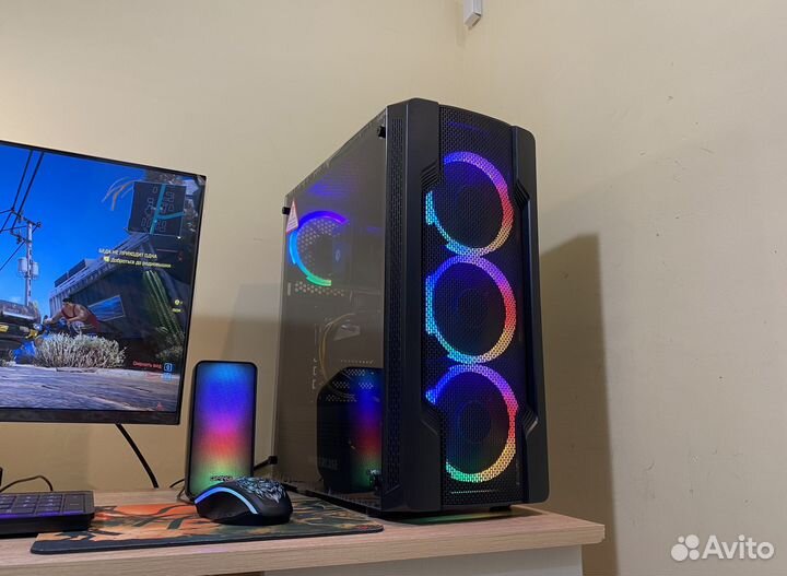 Красивый Игровой пк с монитором: Mistral X4