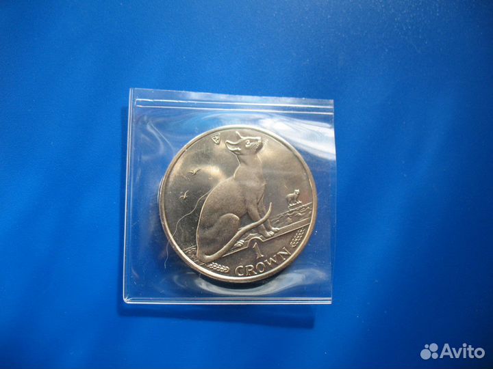 Монета острова Мэн. Сиамская кошка