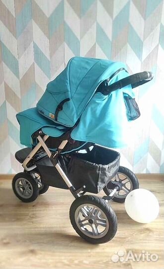 Коляска capella S-901WF AIR сибирь аква