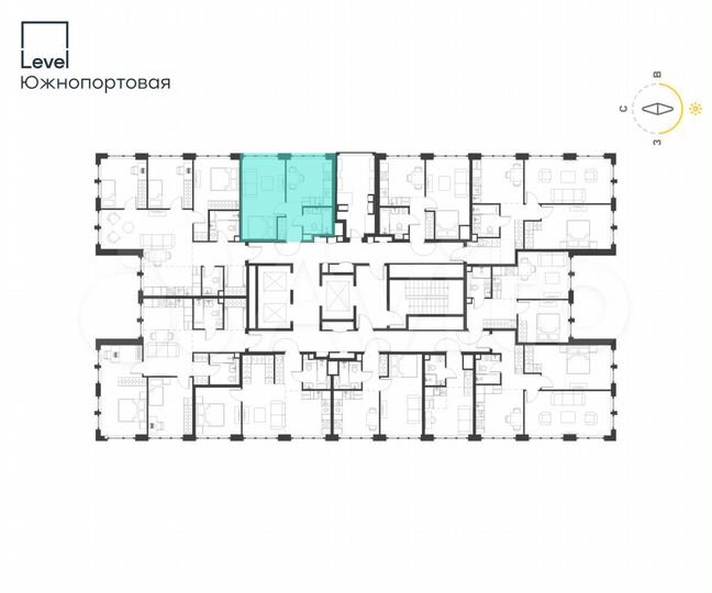 1-к. квартира, 34,1 м², 26/29 эт.