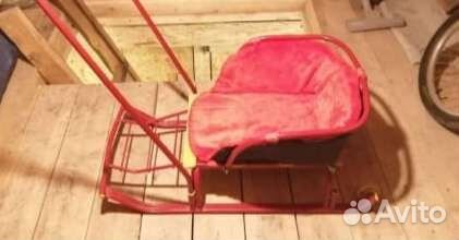 Детские санки на колесиках
