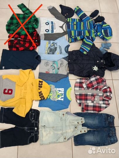 Вещи пакетом на мальчика 80 86