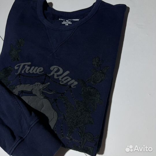 Свитшот True Religion Big Logo Dark Blue