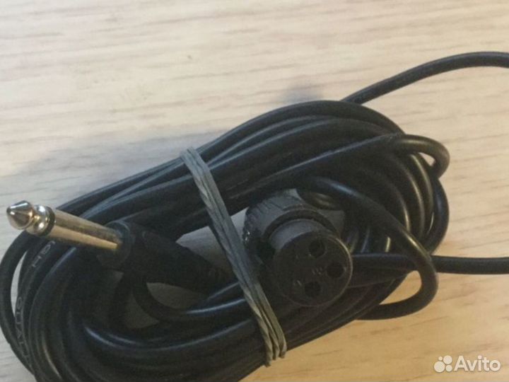 Шнур для микрофона 5 Метров Штекер 6,3мм новый