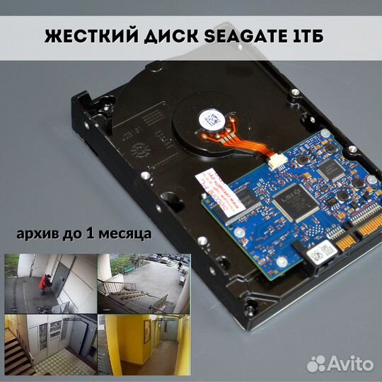 Комплект видеонаблюдения 2 камеры видеорегистатор